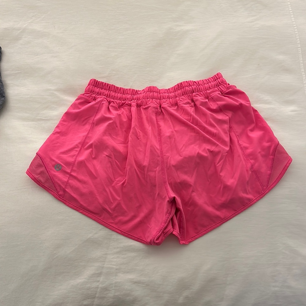 Lululemon Neon Pink Hotty Hot Shorts